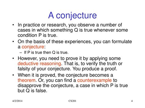 CONJECTURE .